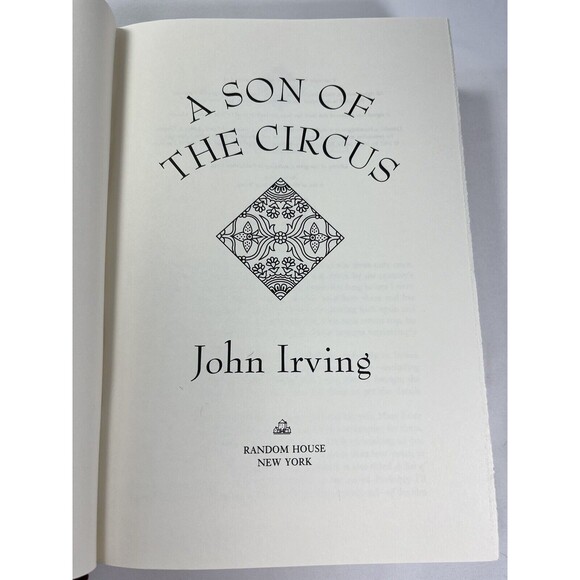 A Son of the Circus By John Irving Vintage 1994 Hardcover First Trade Edition - Picture 7 of 8